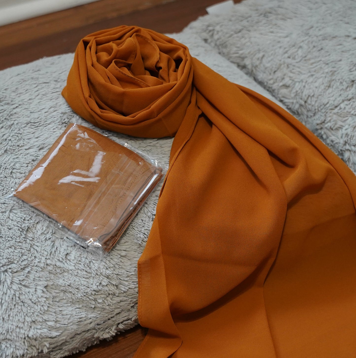 Matching Hijab & Undercap Set-Burnt Orange