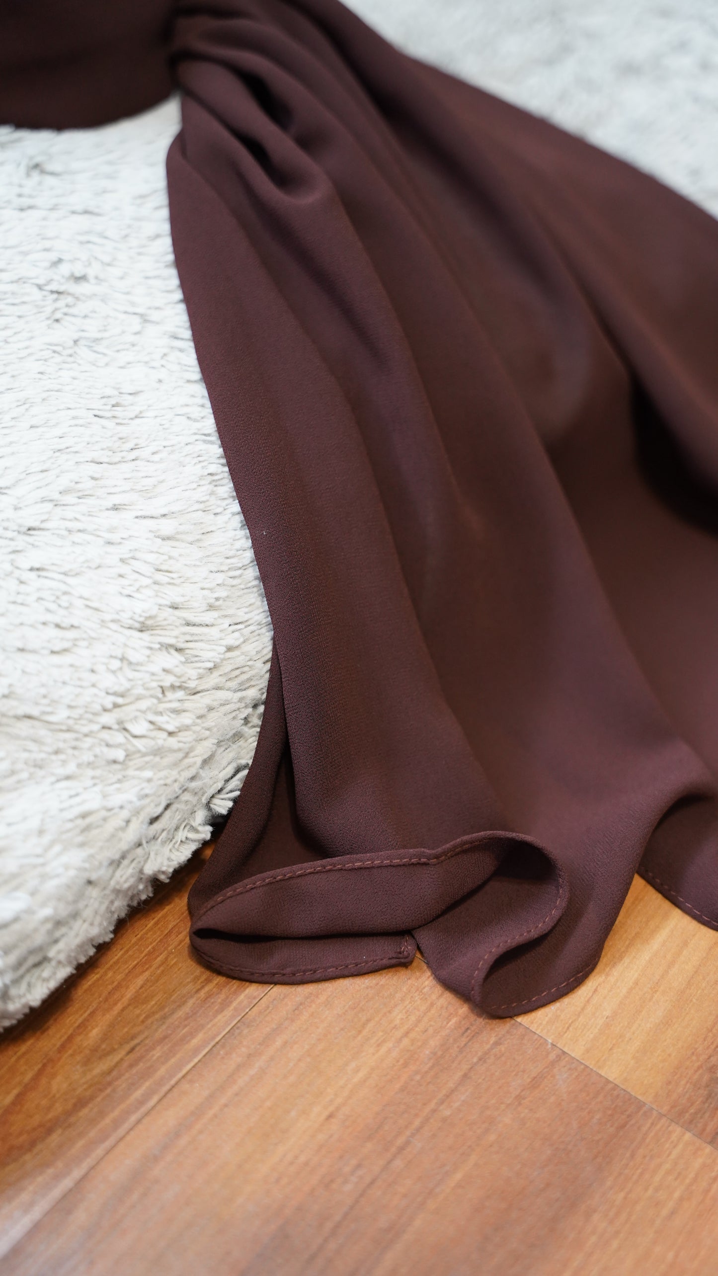 Matching Hijab & Undercap Set-Dark Chocolate