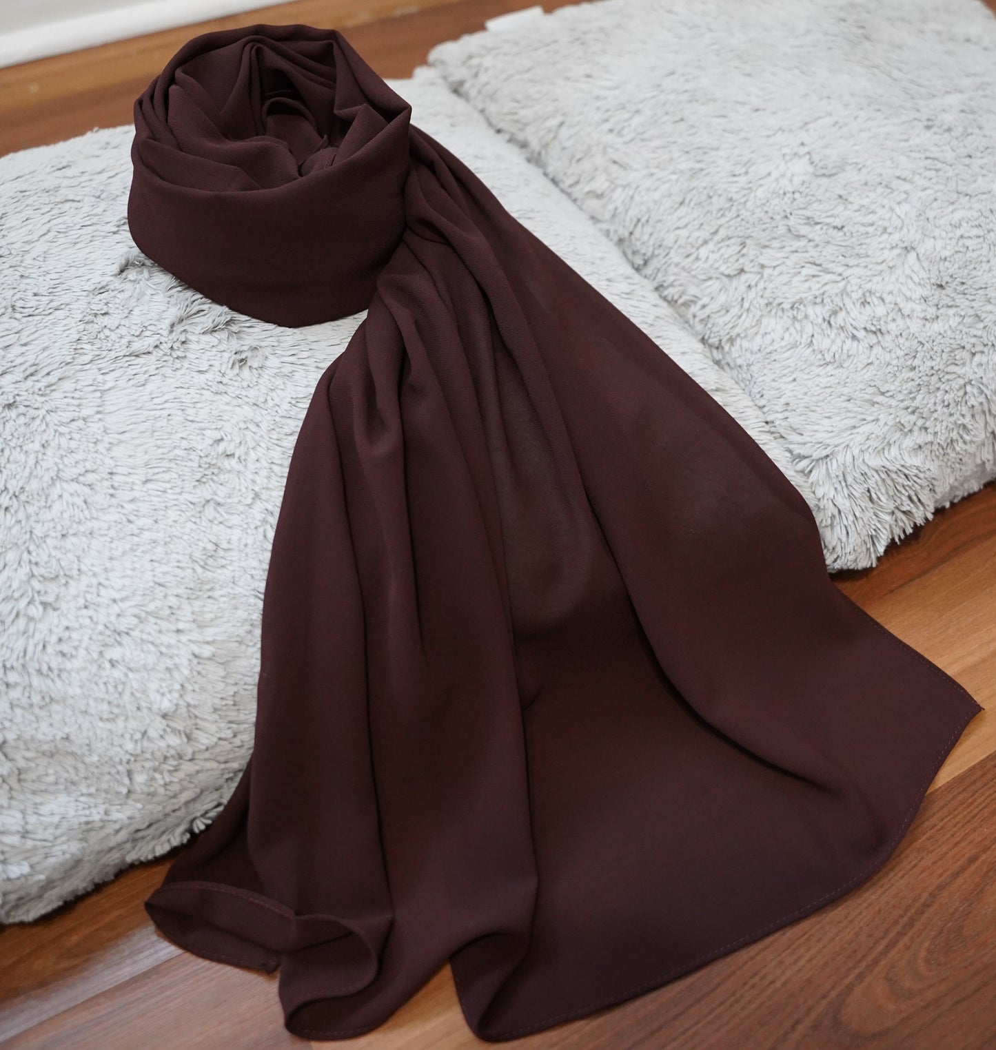 Matching Hijab & Undercap Set-Dark Chocolate
