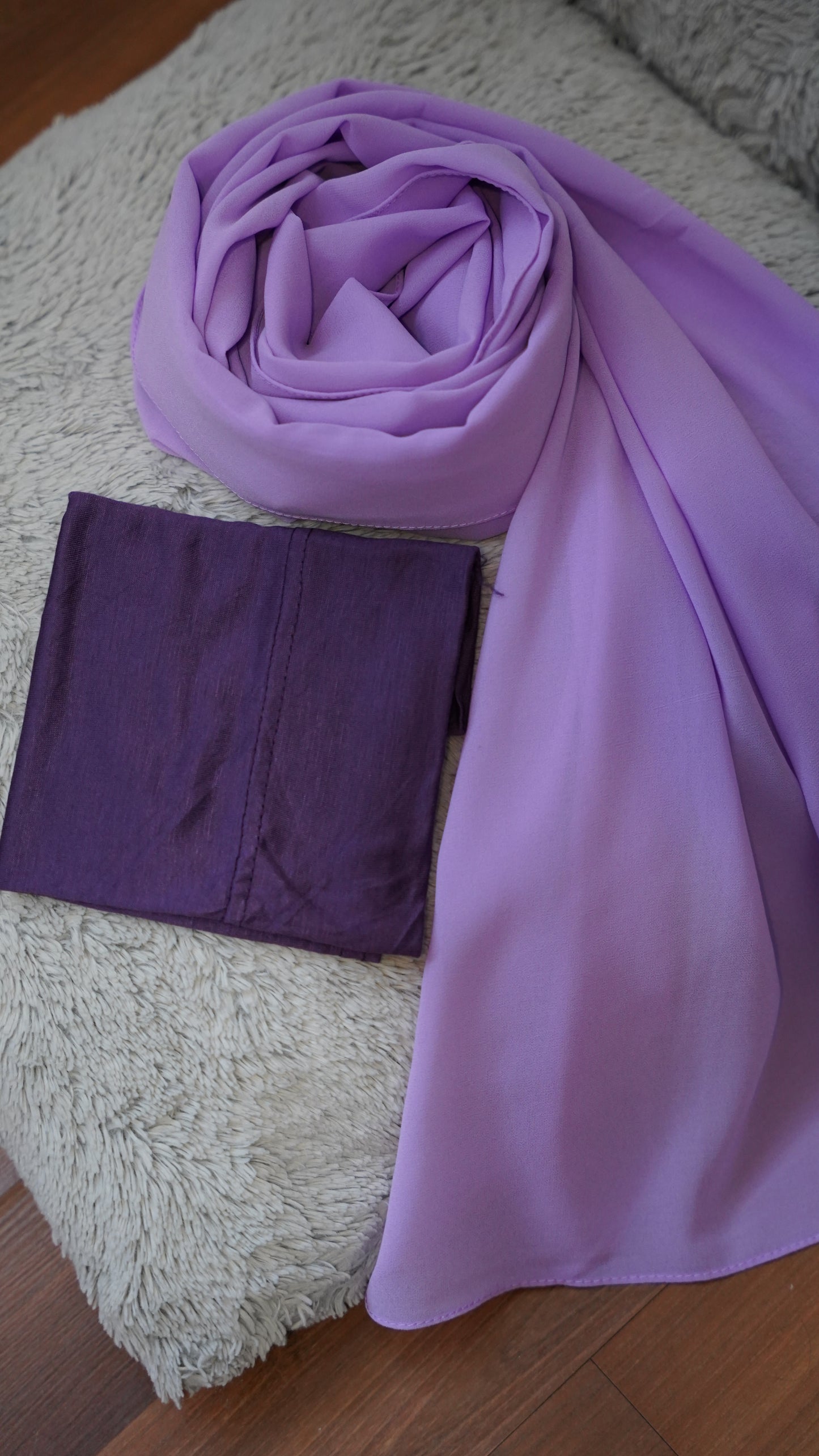 Matching Hijab & Undercap Set-Heather
