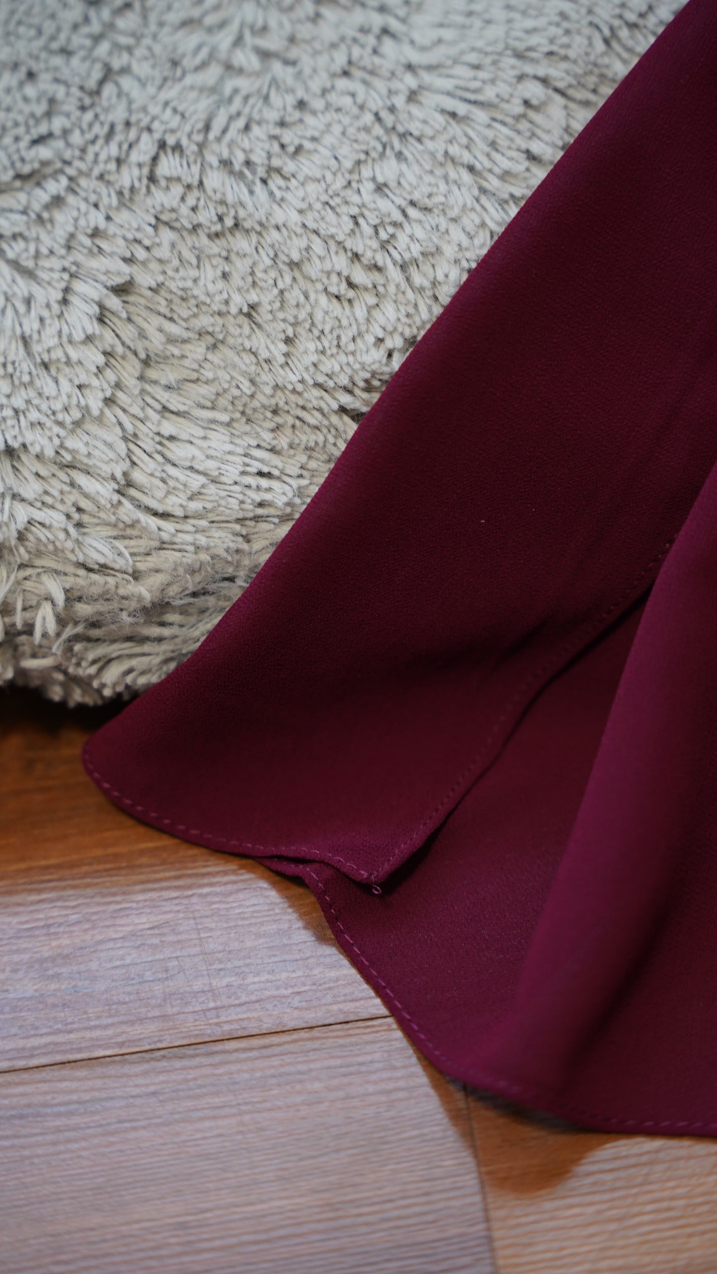 Matching Hijab & Undercap Set-Maroon Pink