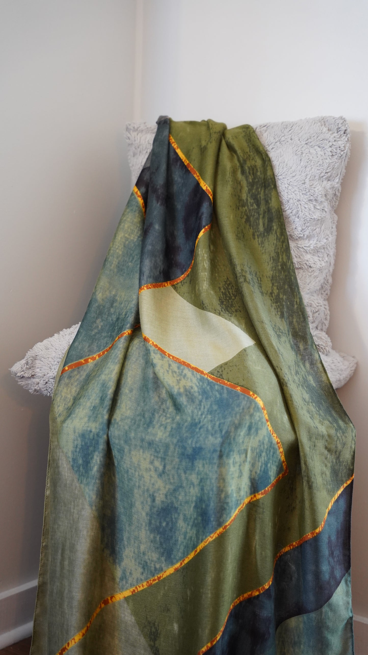 Premium Printed Viscose Hijab-Earth Day