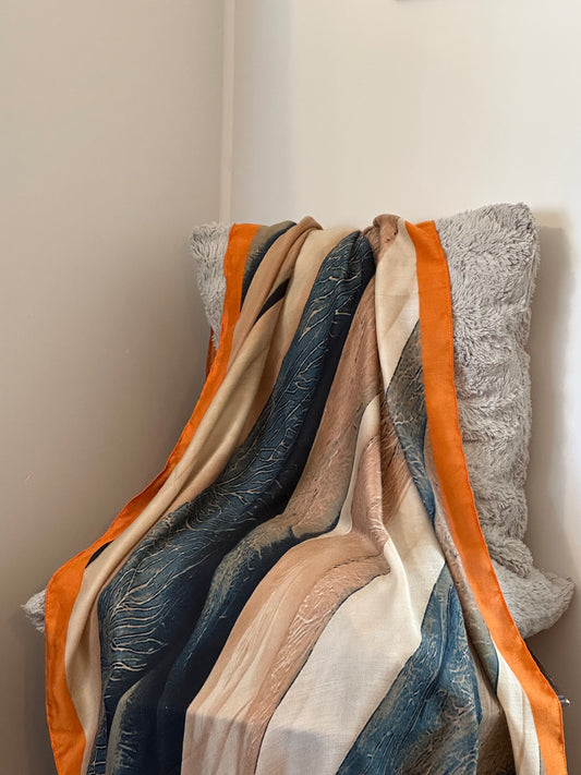 Premium Printed Viscose Hijab-Autumn